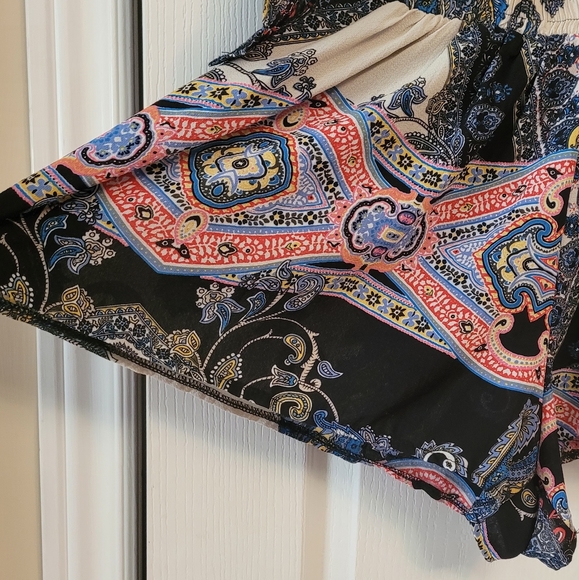 Kimono Style Playsuit W/Elastic Waist M/L - Picture 4 of 5